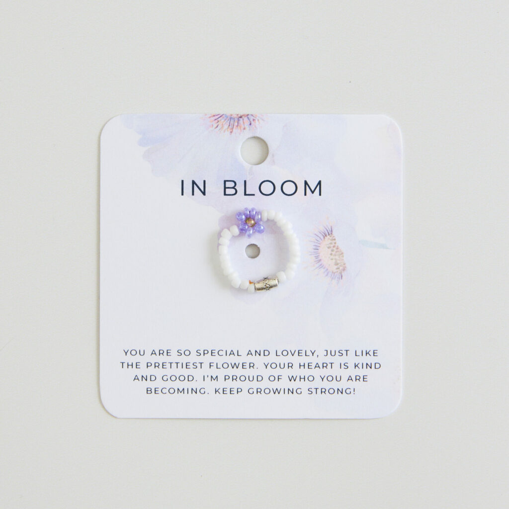 In Bloom White/Purple Ring True