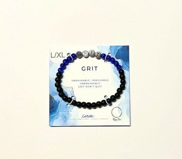 PRE-ORDER-Detroit Lions "GRIT" Inspired Bracelet- Stretch Fit