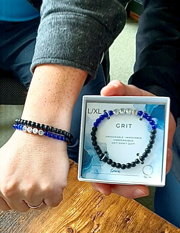 Detroit Lions "GRIT" Inspired Bracelet- Stretch Fit - Image 3