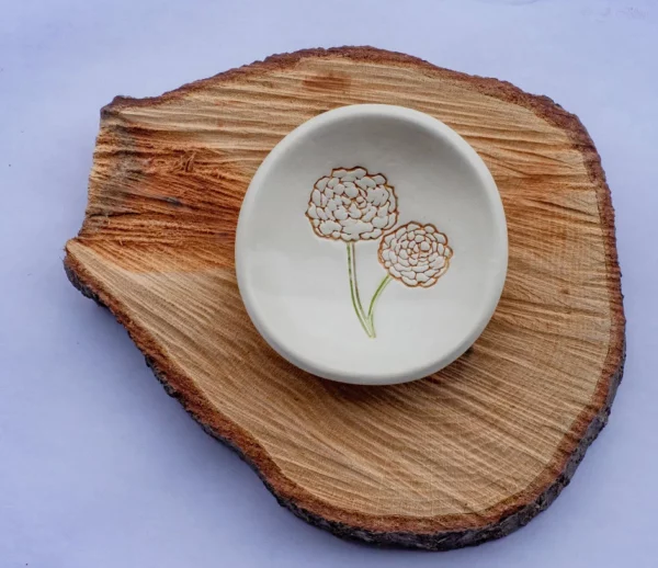 Birth Flower Ring Dish - Image 12