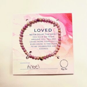 "Loved" - Delicate Pink-Purple Kunzite Bracelet - Stretch Fit