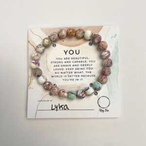 You -  Purple Jasper Bracelet - Stretch Fit